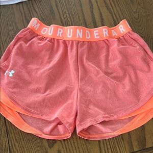 Under Armour Women's Orange Shorts/1